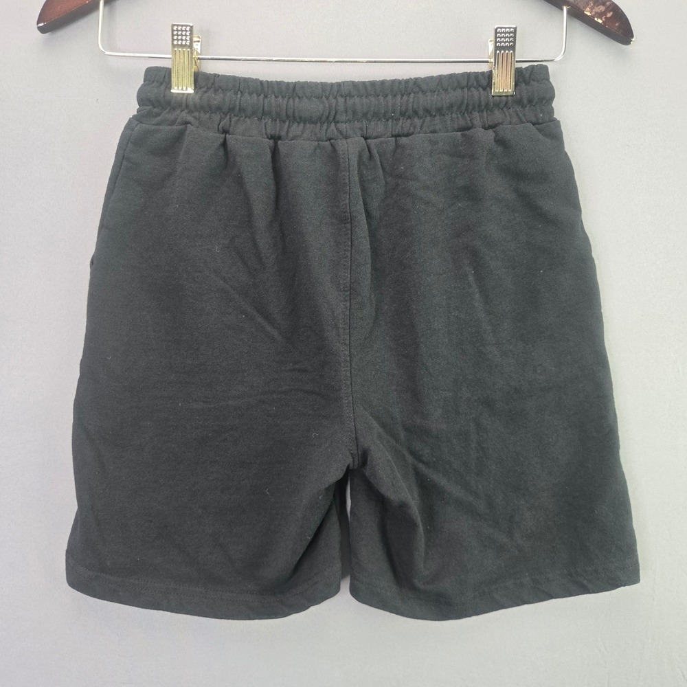 Sezzit Boys Sweat Shorts Size 14-16 Black Cotton Blend Drawstring Pockets Youth - Picture 5 of 5